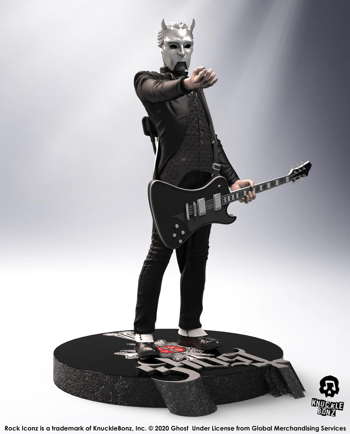 Ghost Nameless Ghoul (Black Guitar) KnuckleBonz Statue